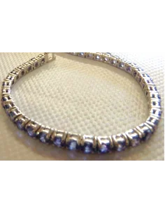 Tanzanite gemme bracelet argent