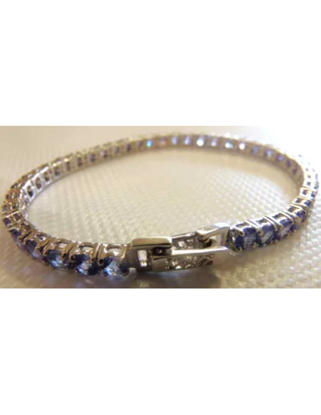 Tanzanite gemme bracelet argent