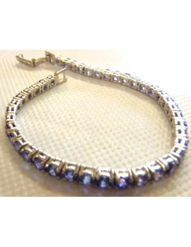 Tanzanite gemme bracelet argent