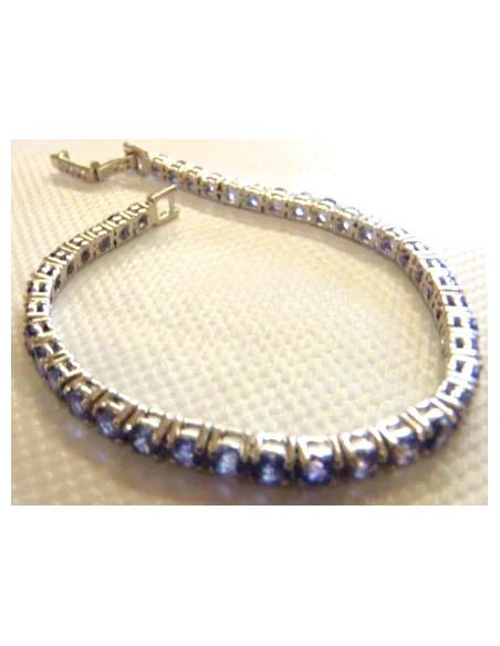 Tanzanite gemme bracelet argent