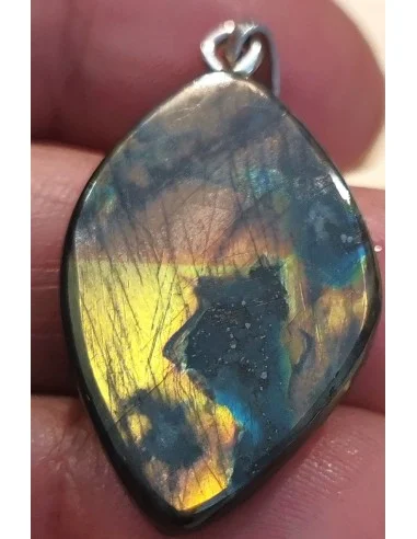Spectrolite pendentif percée