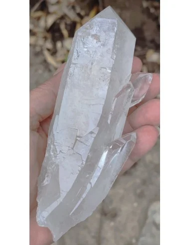 Pointe quartz, cristal de roche 13,6cm