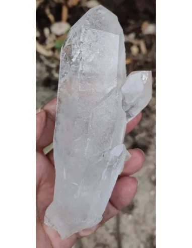 Pointe quartz, cristal de roche 13,6cm