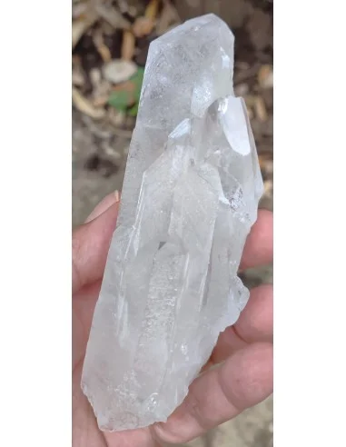 Pointe quartz, cristal de roche 13,6cm