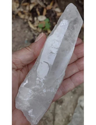 Pointe quartz, cristal de roche 13,6cm