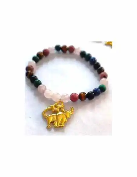 Bracelet pierres signe Zodiaque Taureau