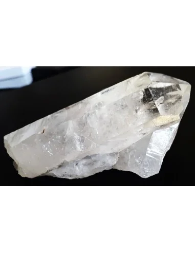 Pointe quartz, cristal de roche 12,4cm