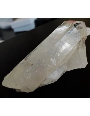 Pointe quartz, cristal de roche 12,4cm