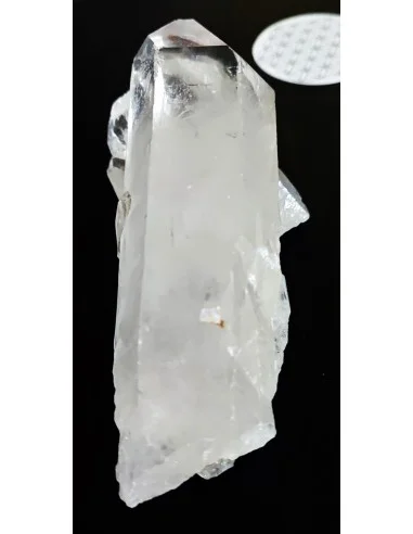 Pointe quartz, cristal de roche 12,4cm