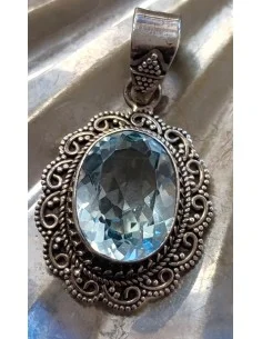 Aigue marine gemme Pendentif