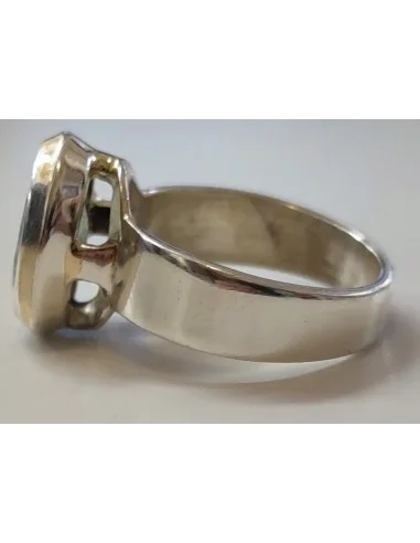 Aigue marine gemme, bague