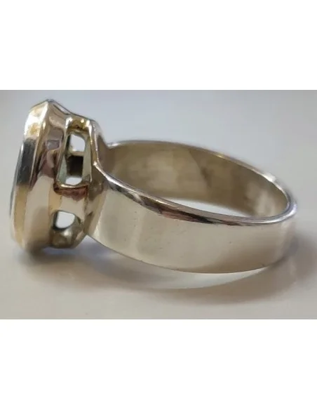 Aigue marine gemme, bague