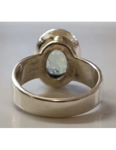 Aigue marine gemme, bague
