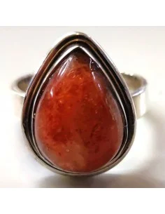 Pierre du soleil bague argent