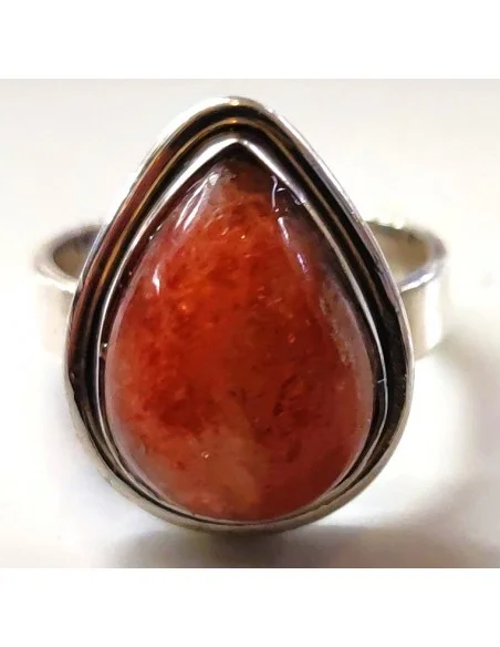 Pierre du soleil bague argent