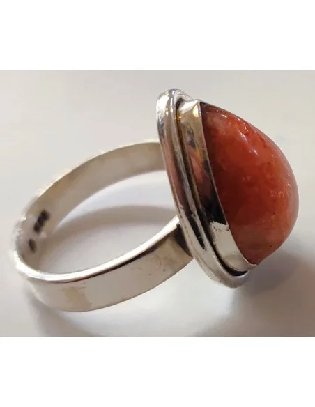 Pierre du soleil bague argent