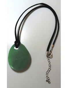 Aventurine percé cordon fermoir