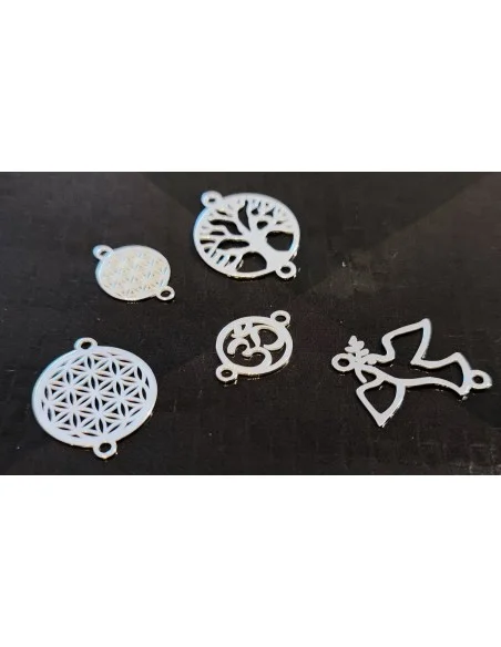 Colombe 20mm à ajouter aux bracelets apprêts création bijoux