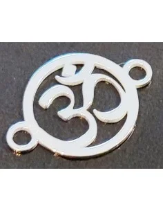 OM symbole 15mm argent à ajouter aux bracelets apprêts...