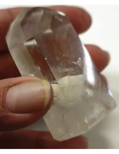 Pointe Quartz fantome blanc