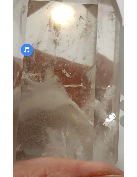 Pointe Quartz fantome blanc