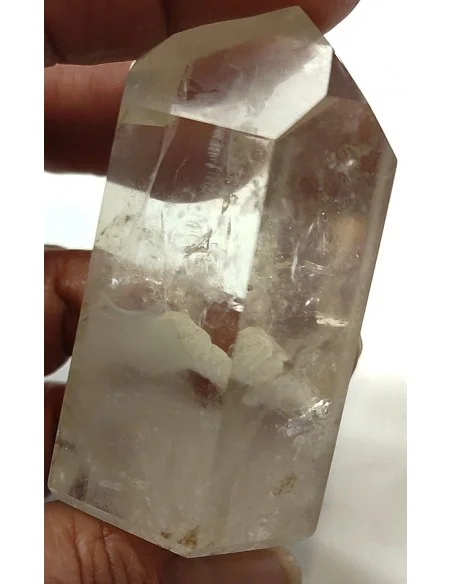 Pointe Quartz fantome blanc