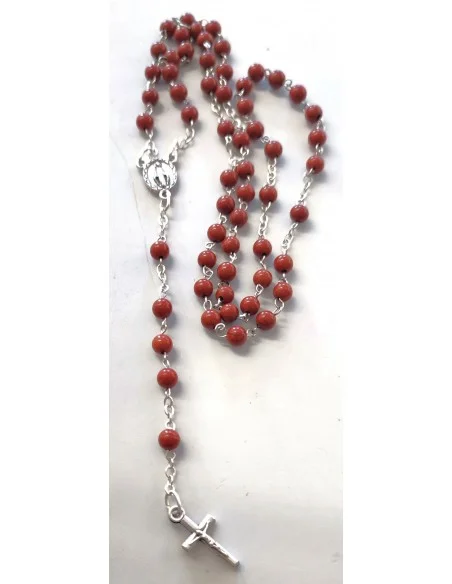 Chapelet jaspe rouge 4mm