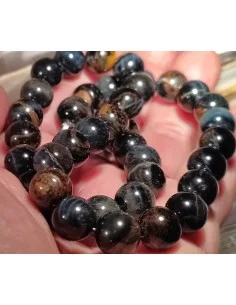 Collier Oeil de faucon 10mm fermoir métal 2