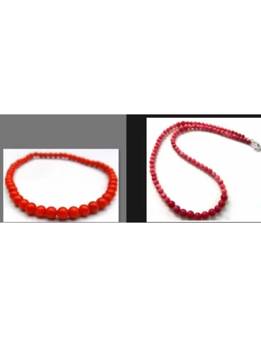 Parure collier et bracelet pierre 4mm