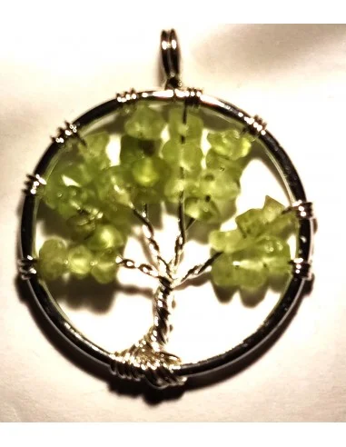 Arbre de vie, péridot pendentif