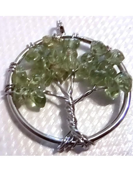 Arbre de vie, péridot pendentif