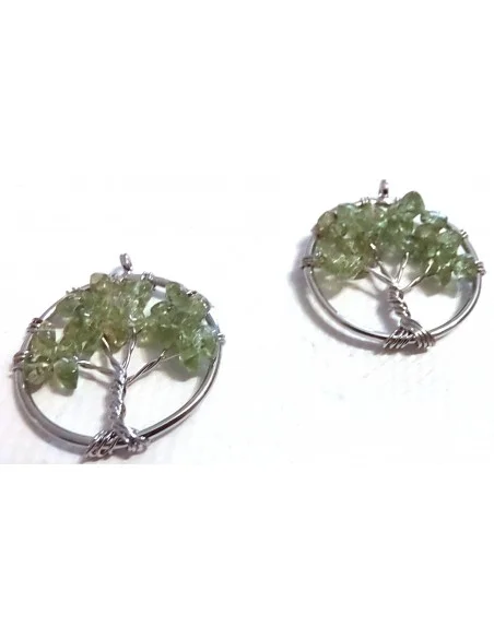 Arbre de vie, péridot pendentif