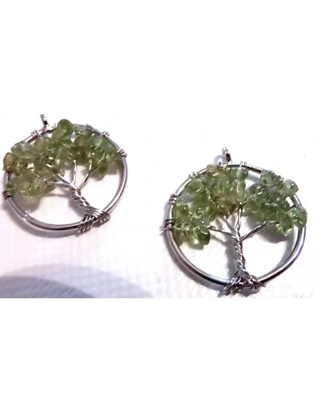 Arbre de vie, péridot pendentif