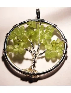 Arbre de vie, péridot pendentif