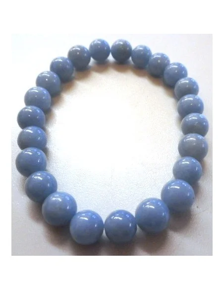 Bracelet en angelite 8mm. Bracelet en angelite 8mm.