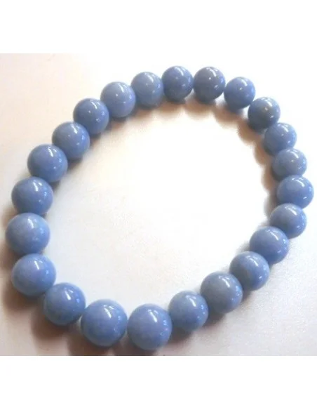 Bracelet en angelite 8mm. Bracelet en angelite 8mm.