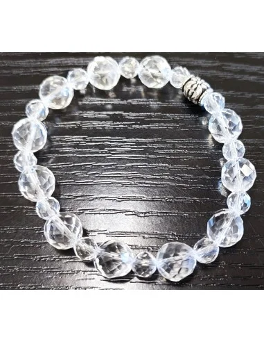 Bracelet en cristal de roche 6 et 8mm