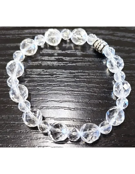 Bracelet en cristal de roche 6 et 8mm