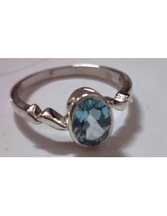 Aigue marine pierre gemme bague 2