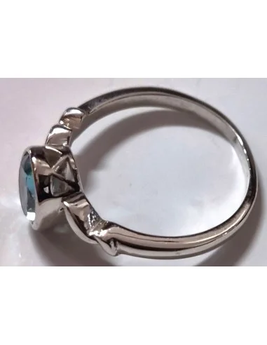 Aigue marine pierre gemme bague