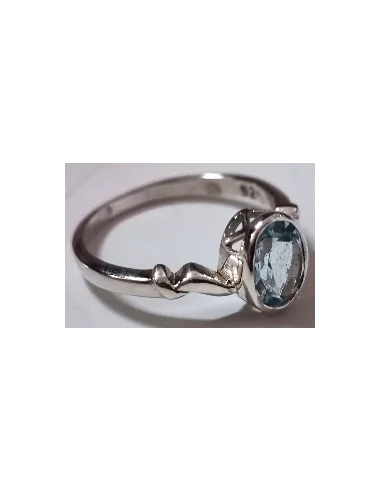 Aigue marine pierre gemme bague