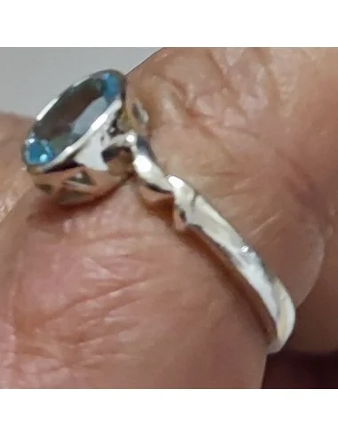 Aigue marine pierre gemme bague