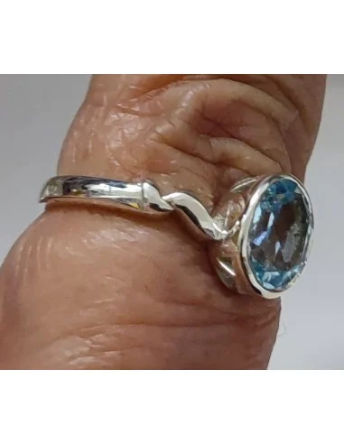 Aigue marine pierre gemme bague