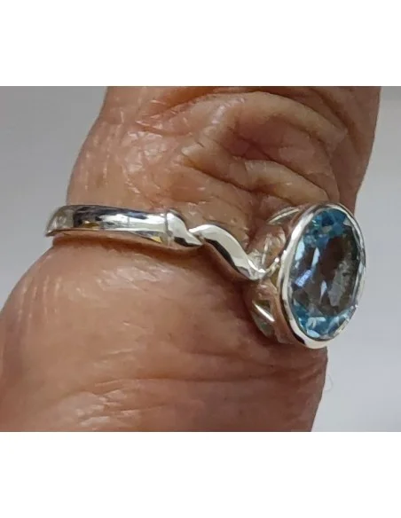 Aigue marine pierre gemme bague