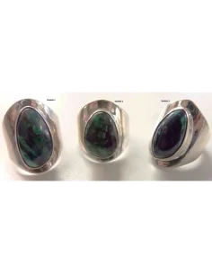 Malachite-Azurite bague argent 2
