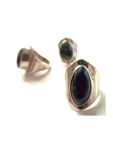 Malachite-Azurite bague argent