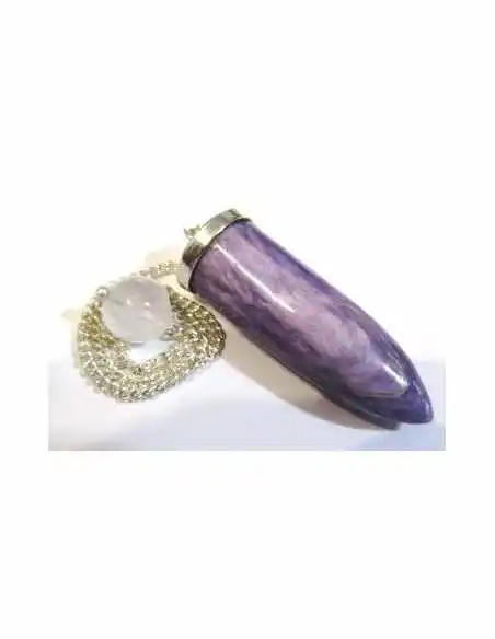 Pendule charoïte argent