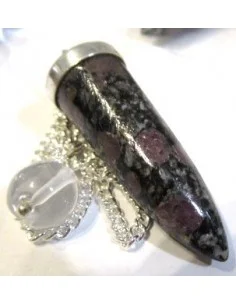 Pendule spinelle argent