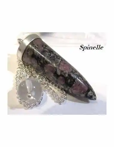 Pendule spinelle argent