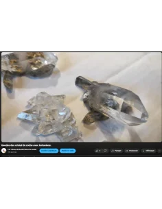 Géodes quartz avec inclusions lodolite 2